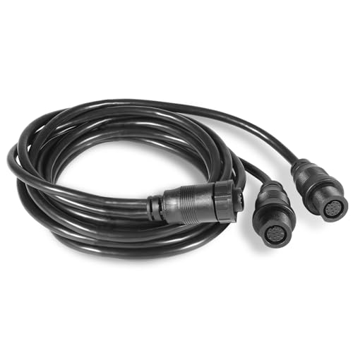 Bzcovac 720108-1 14 M360 2DDI Y Transducer Adapter Cable for Humminbird, Compatible with MEGA 360 and 2D/MDI Transducers, 14-Pin Y Cable
