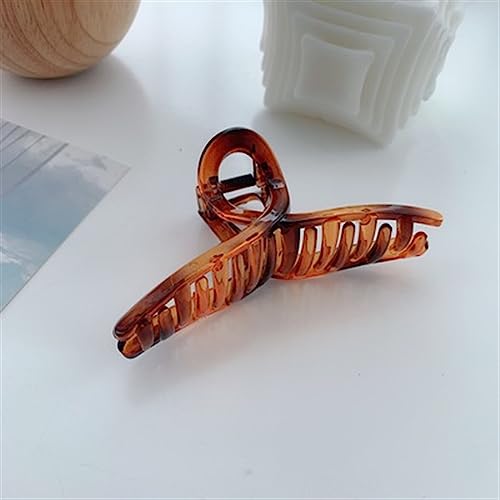Pinza for el cabello de metal antideslizante que sujeta melenas gruesas