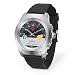 Produktbild MyKronoz ZeTime Original hybride Smartwatch 39mm mit mechanischen Zeigern über einen runden Farbtouchscreen  Petite Matt Silbern / Schwarz Silikon Glatt