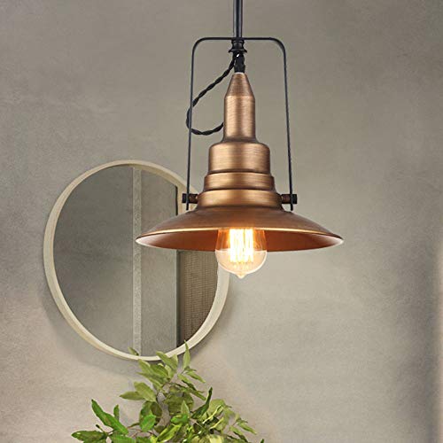 Lámpara colgante industrial ajustable E27 para iluminar mesas de comedor oscuras de forma eficiente 2