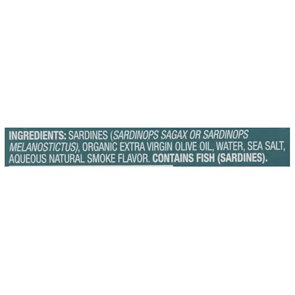 WILD PLANET Lightly Smoked Wild Sardines in Extra Virgin Olive Oil, 4.4 OZ 3