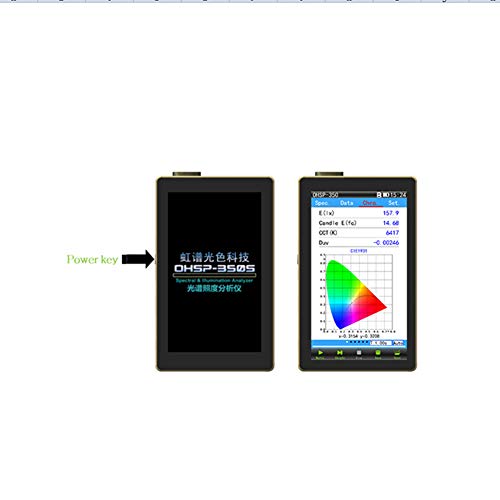 Hopoocolor OHSP350 Spectrometer Handheld for LED Light Tester with Software - Thumbnail 4