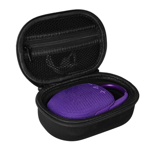XBERSTAR Speaker Carrying Case for JBL Clip 5 Storage Box EVA Portable Speaker Case (All Black)