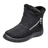Padaleks Womens Snow Boots Warm Ankle Booties Waterproof Comfort Slip On Outdoor Fur Lined Winter...