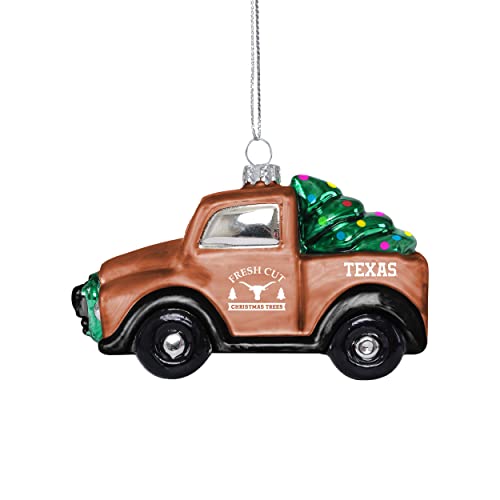 FOCO Texas Longhorns Blown Glass Truck Ornament