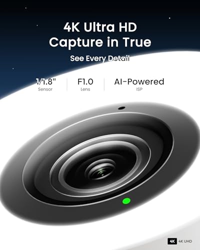 youkey 4K Outdoor Security Camera with Adjustable Ring Light, No Monthly Fees, Plug-in WiFi 6, F1.0 Color Night Vision, 24/7 Recording, AI Human & Vehicle Detection, IP67, Works with Alexa & Google — view 3