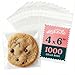 Pack It Chic - 4" X 6" (1000 Pack) Clear Resealable Cellophane Cello Bags - Fits 4X6 Prints, Photos, A1 Cards, Envelopes - Self Seal (More Sizes Available)