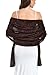 RHQKK Velvet Shawls and Wraps for Evening Dresses Shawl Wrap for Women Wedding Bridal Warm Formal Shawl(Brown)