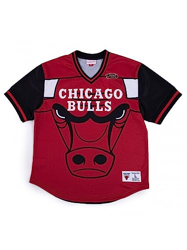 Camiseta NBA Chicago Bulls Mitchell & Ness con acabados premium y diseño vintage