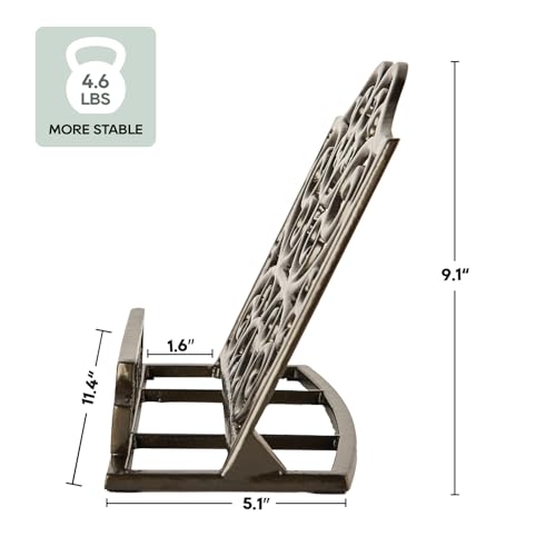 JOGREFUL Cast Iron Cookbook Stand, photo 2 on Amazon.com