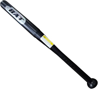 Gadgetking Heavy Duty Metal Baseball Rounder Softball Bat Black Pole Stick Stainless Steel