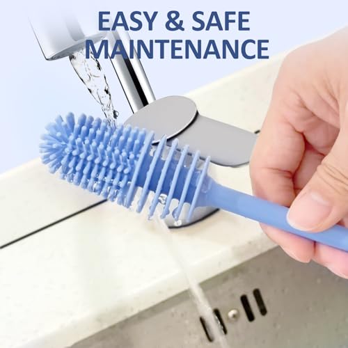 Image of 2 in1 Water Bottle Brush with Straw Brush, Cleaning Brush Set