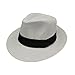 OYZ Béret Blanc Homme Unisexe Hommes Femmes Panama Large Bord Chapeaux de Paille Aldult Jazz Chapeau de Paille Chapeau Haut de Forme Chapeau de Soleil Bonnet F Beige