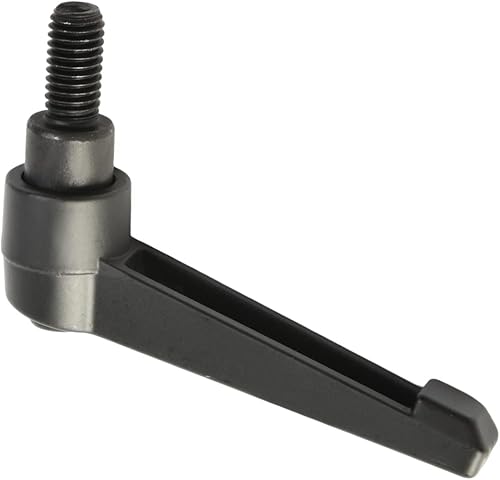 Miniatura 139 de Othmro 2 piezas de palanca de sujeción con rosca M8 Palanca de trinquete, aleación de aluminio ajustable con botón de bloqueo con perno roscado 2