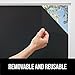 Gorilla Guard Window Privacy Film, Removable Two Way Sun Blocking, Reusable No Residue Stickers, Strong Static Clings to Glass Windows, Decorative Bathroom Door Coverings, 17.5 x 78.7 Inch, Black