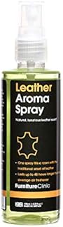 Furniture Clinic Leather Aroma Spray 125ml - Air Freshener, Fresh Leather Scent for Cars, Homes and Shops, Infuses Any Space with Smell of New Leather