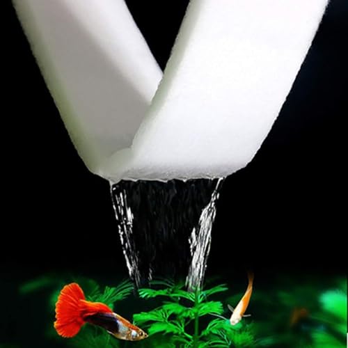 MUYYIKA Fish Tank Filter Sponges 1Pcs Aquarium Filter Mat Aquarium Mounting Filter Pads Thickened Biochemical Filter Media Filtration Foam for Aquarium Aquarium Pond (12CMX100CM) - Image 4
