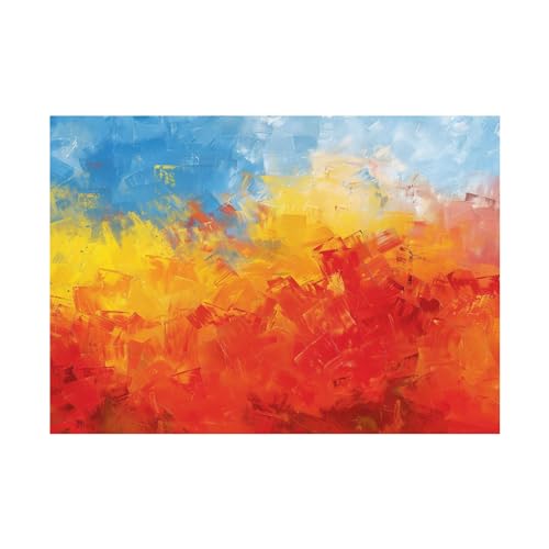 Décoration de peinture d'art abstrait 80x120cm sans cadre pour personnaliser vos murs facilement