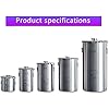 Stainless Steel Fermenter Conical Home Brewing Fermentation Tank,Including Temperature Patch, Silicone Plug, One-way Valve, Silicone Ring (304, 12L)