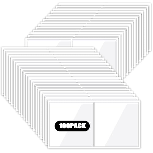 Ysglory 100 Stück Etikettenhalter 8,9x8,9cm Transparent