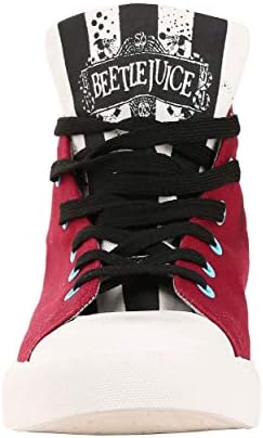 Ground Up Beetlejuice Recently Deceased Maroon Sneakers for Adults Men's 5 / Women's 7 | Image 4
