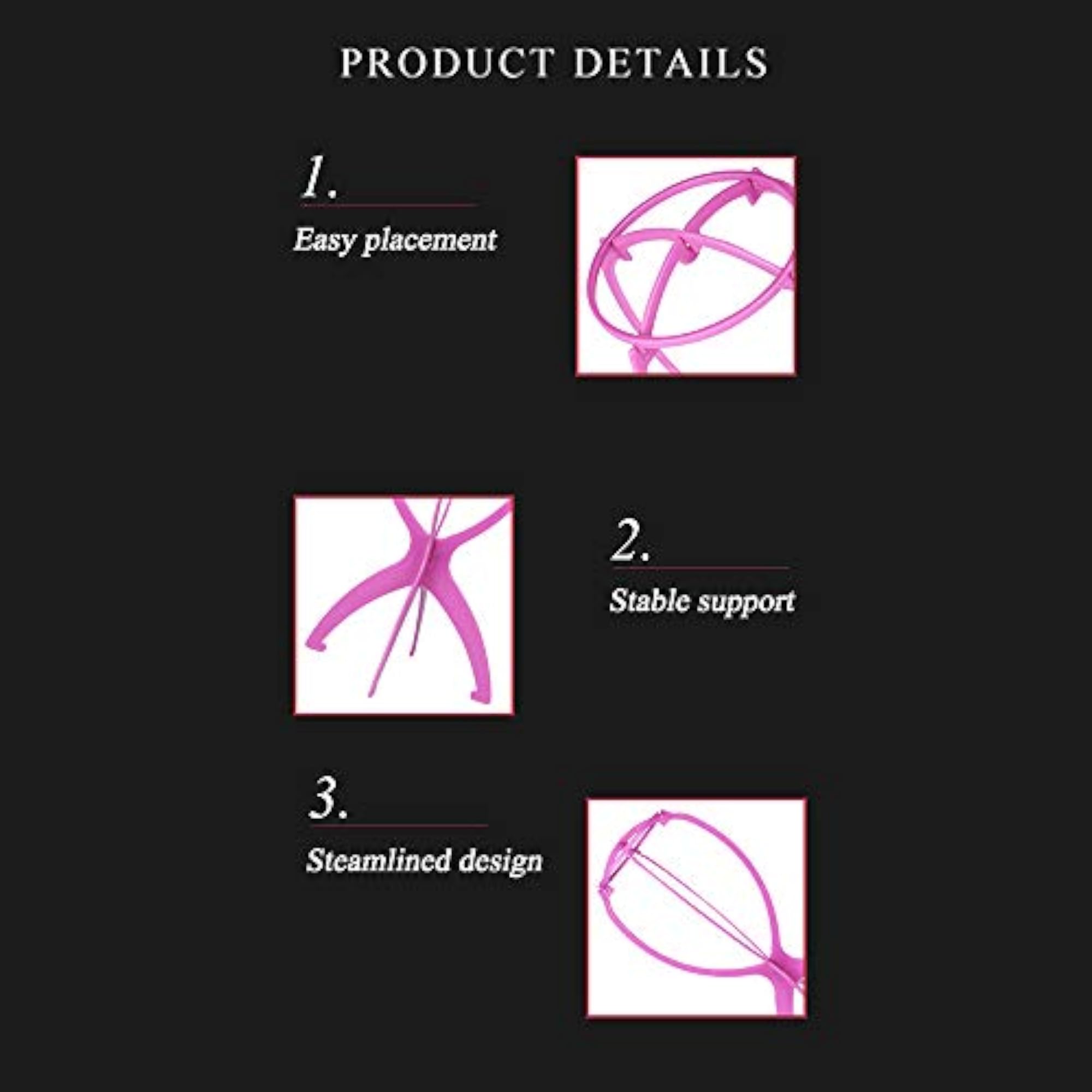 Wig Display Stand Bracket Support Detachable Portable Holder