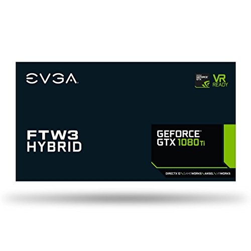 Image of EVGA GeForce GTX 1080 Ti FTW3 HYBRID GAMING, 11GB GDDR5X, HYBRID & RGB LED, iCX Technology - 9 Thermal Sensors Graphics Card 11G-P4-6698-KR