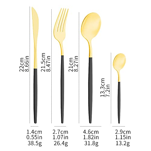 Ensemble couteau fourchette cuillère inoxydable pour table chic sans rayure - 3