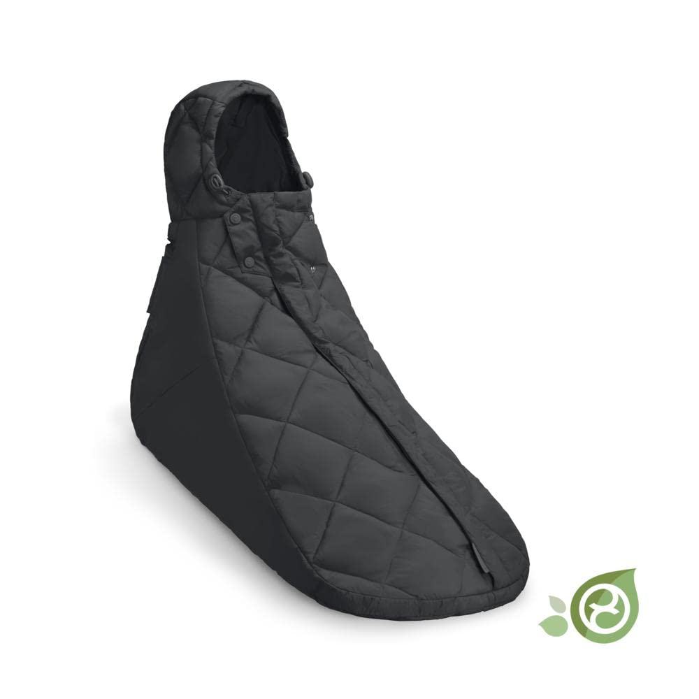 CYBEX Gold Saco cubrepiés Snøgga Mini 2, Para cochecitos, Desde el nacimiento a 24 meses aprox, TOG 4, Moon Black (Negro)