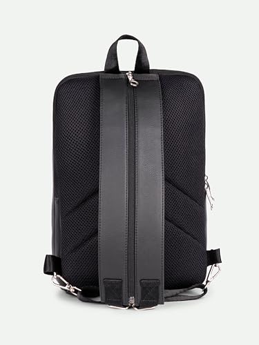 Image of ZOUK Olina Daypack for Women - Convertible Backpack with Laptop & iPad Compartments | Stylish Handcrafted Office & Travel Bag with Water-Resistant Lining & Dual Straps |