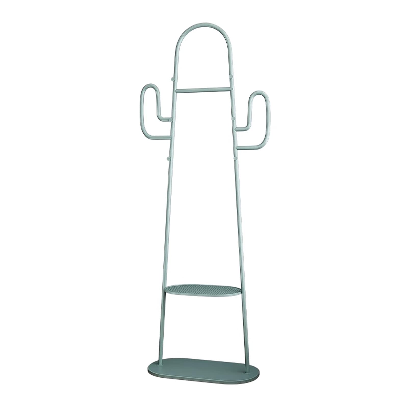 DFHS46JK Hat Rack Green Cactus Coat Rack Floor Simple Creative Clothing Store Display Room Bedroom Hanging Clothes for Office(Green)