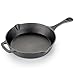 T-fal E83405 Pre-Seasoned Nonstick Durable Cast Iron Skillet / Fry pan Cookware, 10.25-Inch, Black - T-fal E83405 Pre-Seasoned Nonstick Durable Cast Iron Skillet / Fry pan Cookware, 10.25-Inch, Black -
