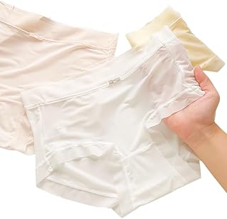 AKADO Women's 3 Pack Seamless Transparent Underwear No Show Hipsters See Through Invisible Briefs Panties Multi Color Free...