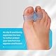 Promifun Bunion Corrector, Zehentrenner mit 2 Schlaufen, 10er Pack Gel Zehenkorrektor (M, Blue)