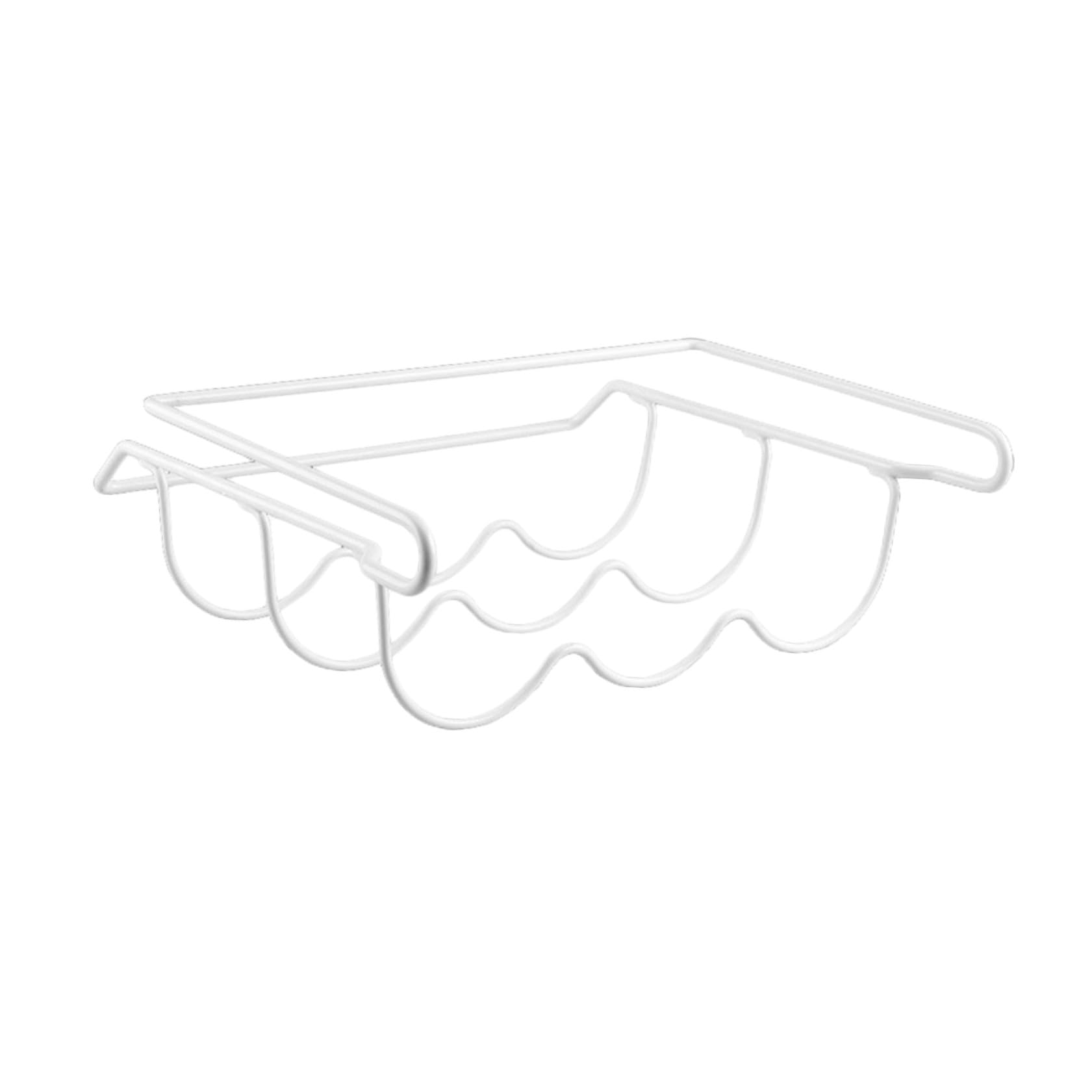 Mikinona 1 Pezzo Scaffale in Metallo per Bottiglie da Frigorifero Organizer per Lattine Scaffale per Frigorifero Funzionale per Contenere Bottiglie