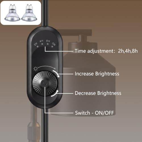 Candle Warmer Lamp with Timer and Dimmer- Electric Candle Lamp Warmer with Adjustable Height for Candle Wax Jar, Home Decor & Birthday Gifts for Women Mom Mothers Day, Candle Wax Warmer with 2 Bulbs by Aurealle - Used condition - Image 4