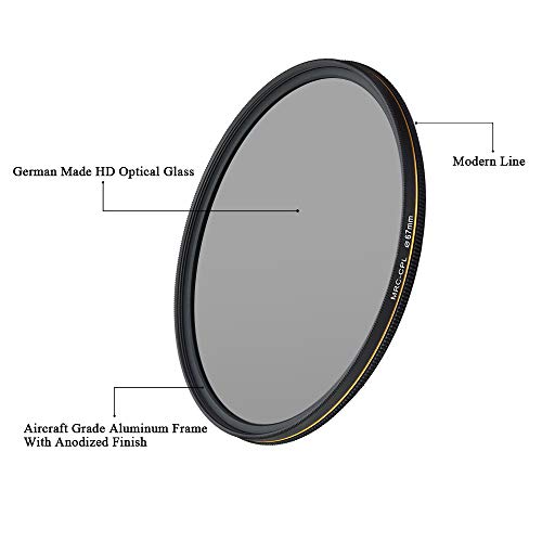 Lenskins 67Mm Cpl Circular Polarizing Filter For Camera Lenses, 16-Layer Multi-Resistant Nano Coated, Ultra Slim, German Optics Glass, Weather-Sealed, Circular Polarizer Filter With Lens Cloth #TOP2