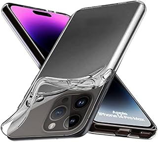 DN-Technology iPhone 14 Pro Max Case, Clear Transparent Soft Silicone Gel Phone Case Camera Lens Screen Protective design Cover For iPhone 14 Pro max 6.7 (Clear)