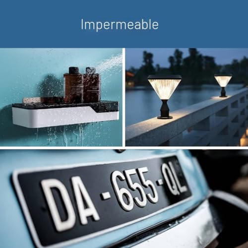 Miniatura 5 de Dpm Tapes - Cinta De Doble Cara 3m 1600t Para Interiores Y Exteriores, Resistente Al Agua, Para Objetos Pesados, Espuma De Pe, Fijación De Objetos, Imágenes, Aplicaciones Permanentes -