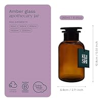Kuishi Bernstein Glas Apotheker Vintage Stil Jar 250 ml – Ansicht 3