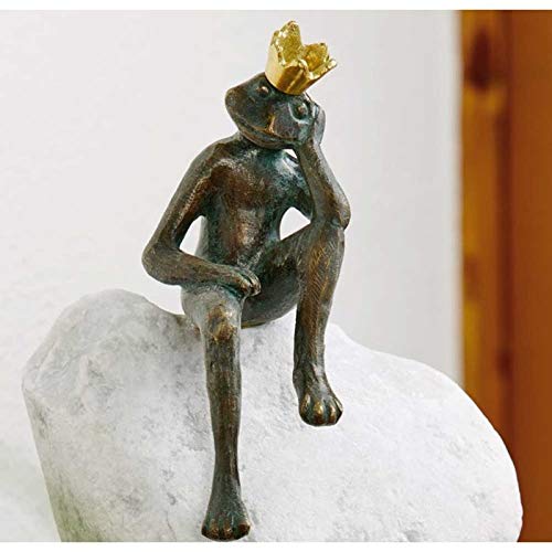 Preisvergleich Produktbild Bronze Statue: Froschkonig Frieder