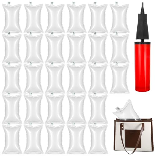AOZUO 100 Pack Air Pillows for Shipping with Pump, Inflatable Air Bags