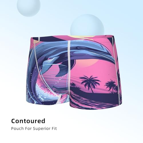 Boys' Cotton Boxer Brief Soft Underwear-Hawaiian Beach Dolphin4