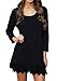 Songbai Women's Short Sleeve T-Shirt Casual Loose Fit Tunic Swing Dress Black L