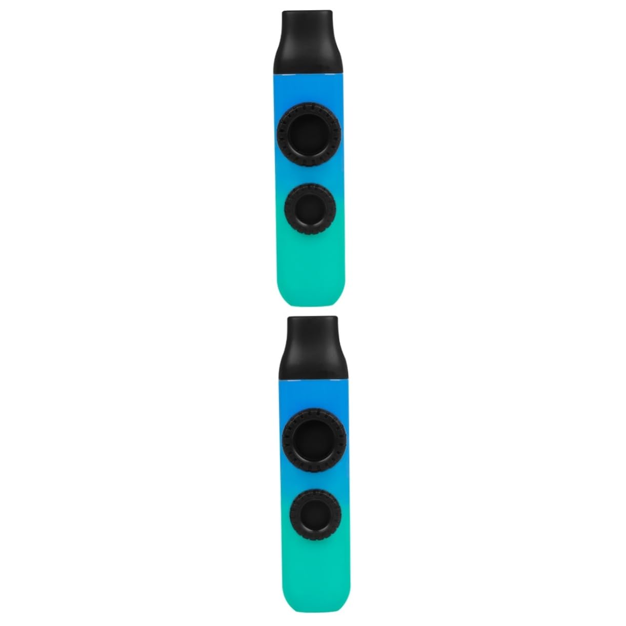BESTonZON 2juegos Kazoo Doble Orificio Para Niño Niña Instrumento Musical Profesional Para Acompañar Guitarra Ukulele y Kazoo De Degradado Fácil De Usar y Portátil