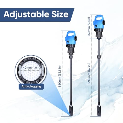 Electric Drum Barrel Pump, 110V-240V AC/ 12V DC Power, 55 Gallon Electric Transfer Pumps with 2-Inch Bung Adapter, 5 GPM Flow Rate, Suitable for DEF, Diesel, Water, Antifreeze by Uotnam - Image 2