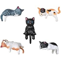 Figuras de Gatos Realista, Set de Juguetes de Figuras de Gatito,