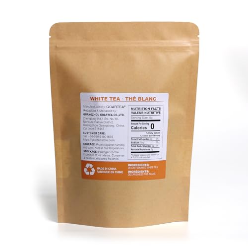 GOARTEA 150g (5.29 Oz) Premium Chinese Bai Hao Yin Zhen BaiHaoYinZhen Silver Needle Weißer Tee White Loose Tea