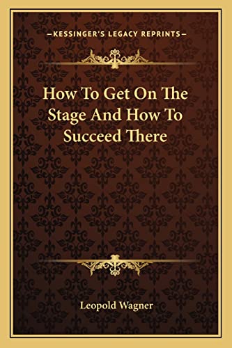 How To Get On The Stage And How To Succeed There