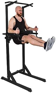 KARMAS PRODUCT Power Tower Adjustable Height Dip Station Pull Up Bar for Home